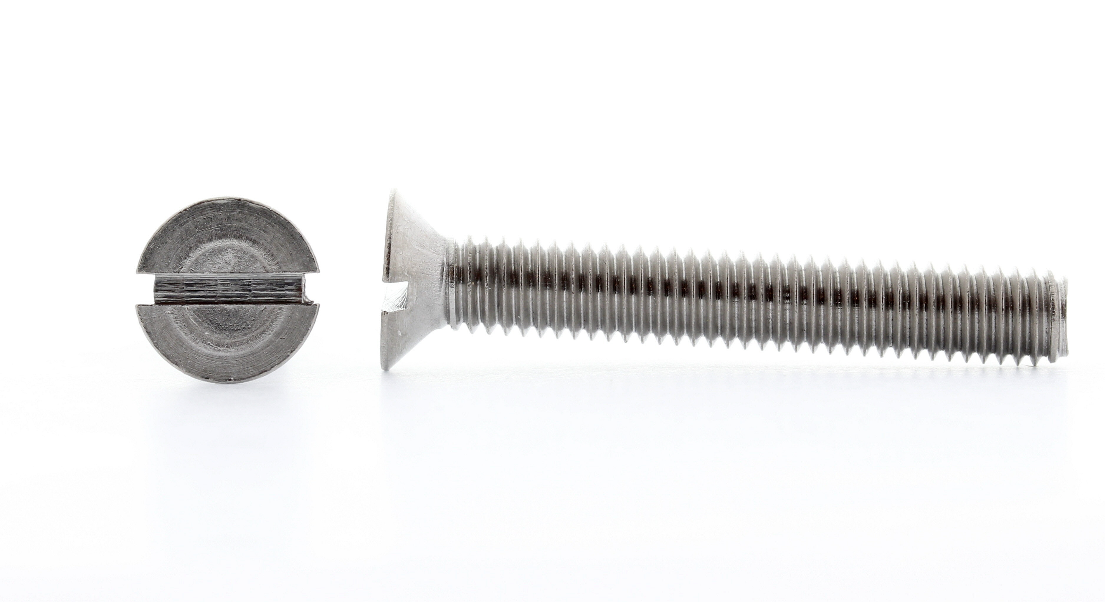 MASKINSKRUE MED SENKHODE OG RETT SPOR DIN 963 SYREFAST A4